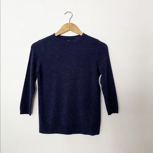 Navy 100% cashmere sweater